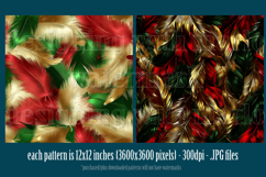 Christmas Patterns, Christmas Feathers Patterns, Holiday, s9 Product Image 2