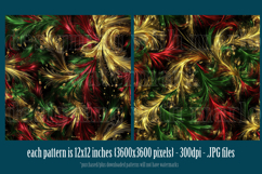 Christmas Patterns, Christmas Feathers Patterns, Sparkle, 1 Product Image 2