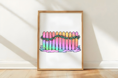 Christmas fence 4 png Product Image 2