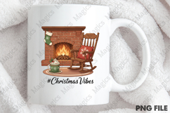Christmas Fireplace PNG Sublimation Art Product Image 4
