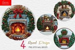 Christmas Fireplace|Round Shape Christmas Design Product Image 1