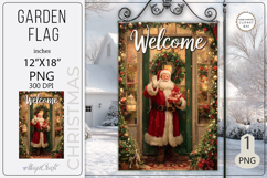Garden flags welcome| Garden Flag Sublimation|Santa Claus Product Image 1
