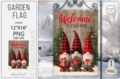 Garden flags welcome| Garden Flag Sublimation|cute gnomes Product Image 1
