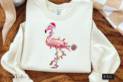 Funny Christmas Flamingo PNG Product Image 3