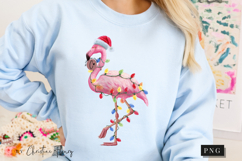 Funny Christmas Flamingo PNG Product Image 8