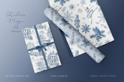 Christmas Toile Seamless Patterns Product Image 7