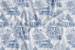 Christmas Toile Seamless Patterns Product Image 13