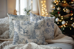 Christmas Toile Seamless Patterns Product Image 12