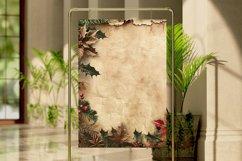 Christmas Floral Digital Paper Bundle Product Image 4