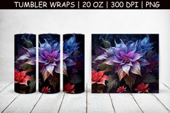 3d Flower Sublimation Tumbler | 3d Tumbler Wrap Product Image 1