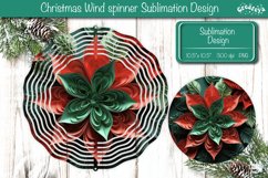 3D Wind Spinner sublimation Christmas Flower wind spinner Product Image 1