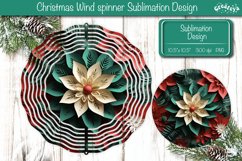 3D Wind Spinner sublimation Christmas Flower wind spinner Product Image 1