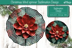 Wind Spinner sublimation Quilling Christmas Flower png Product Image 1