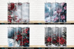3D Christmas Flowers Snow Tumbler Wrap Bundle Product Image 5