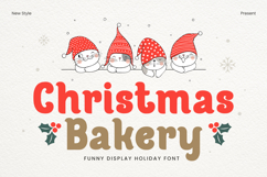 Christmas Font - Christmas Bakery Product Image 1