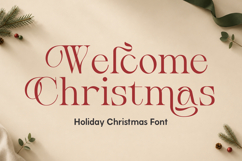 Christmas Font - Welcome Christmas Product Image 1