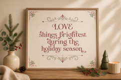 Christmas Font - Welcome Christmas Product Image 2