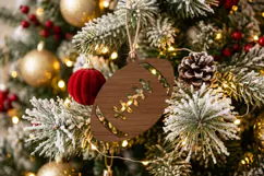 Christmas Football Sport SVG, Holiday Laser Cut Design File Product Image 2