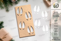 Christmas Footsteps Bundle Laser Cut. Christmas SVG Product Image 4