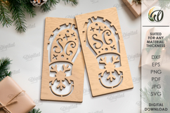 Christmas Footsteps Bundle Laser Cut. Christmas SVG Product Image 5