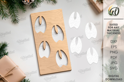 Christmas Footsteps Bundle Laser Cut. Christmas SVG Product Image 8