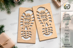 Christmas Footsteps Bundle Laser Cut. Christmas SVG Product Image 10