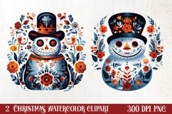 Christmas Fork Art Sublimation Clipart, Christmas Clipart Product Image 1