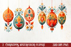 Christmas Fork Art Sublimation Clipart, Christmas Clipart Product Image 1