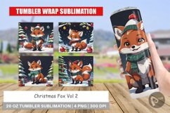 Tumbler Wrap Cartoon Christmas Fox Product Image 1