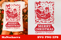 Whimsical Christmas Frame SVG Bundle | Festive Sublimation Product Image 2