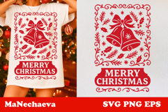 Whimsical Christmas Frame SVG Bundle | Festive Sublimation Product Image 11