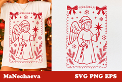 Christmas Coquette Frame SVG Bundle | Holiday PNG EPS Product Image 10