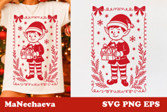 Christmas Coquette Frame SVG Bundle | Holiday PNG EPS Product Image 11