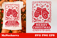 Whimsical Christmas Frame SVG Bundle | Holiday Clipart Product Image 7