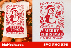 Whimsical Christmas Frame SVG Bundle | Festive Sublimation Product Image 9