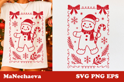 Christmas Coquette Frame SVG Bundle | Holiday PNG EPS Product Image 8