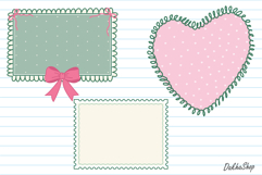 Christmas Frame SVG, Hand Drawn Coquette Christmas Frame SVG Product Image 6