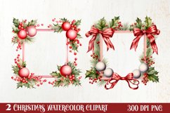 Christmas Frame Border Sublimation Bundle, Christmas Frame Product Image 1