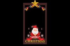 Christmas frame instagram story illustration design template Product Image 2