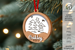 Christmas Frame Ornaments Bundle Laser Cut. Christmas SVG Product Image 4