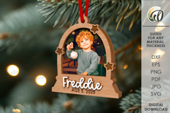 Christmas Frame Ornaments Bundle Laser Cut. Christmas SVG Product Image 8