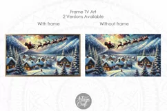 Santa flying Frame TV art, Christmas Frame TV art Product Image 3