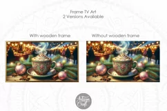Christmas frame tv art, hot cocoa, Christmas market Product Image 2