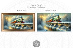 Christmas vintage train Frame TV art, Christmas train Product Image 3