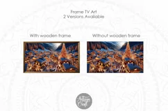 Christmas Frame TV art, Christmas town in mountains Product Image 2