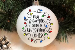 My Favorite Color Is Christmas Lights SVG, Christmas SVG Product Image 2