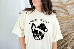 Christmas French Bulldog in Santa Hat SVG File For Cricut