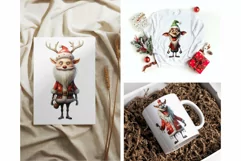 Christmas Funny Santa Characters PNG Clipart for sublimation Product Image 3