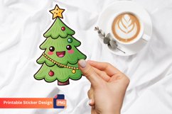 Funny Christmas Tree Sticker, Christmas Decoration Sticker Product Image 1