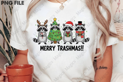 Christmas Funny Raccoon Sublimation Png Product Image 2